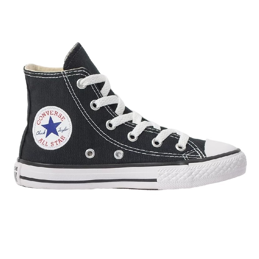 TÊNIS CONVERSE ALL STAR CHUCK TAYLOR HI PRETO JUVENIL