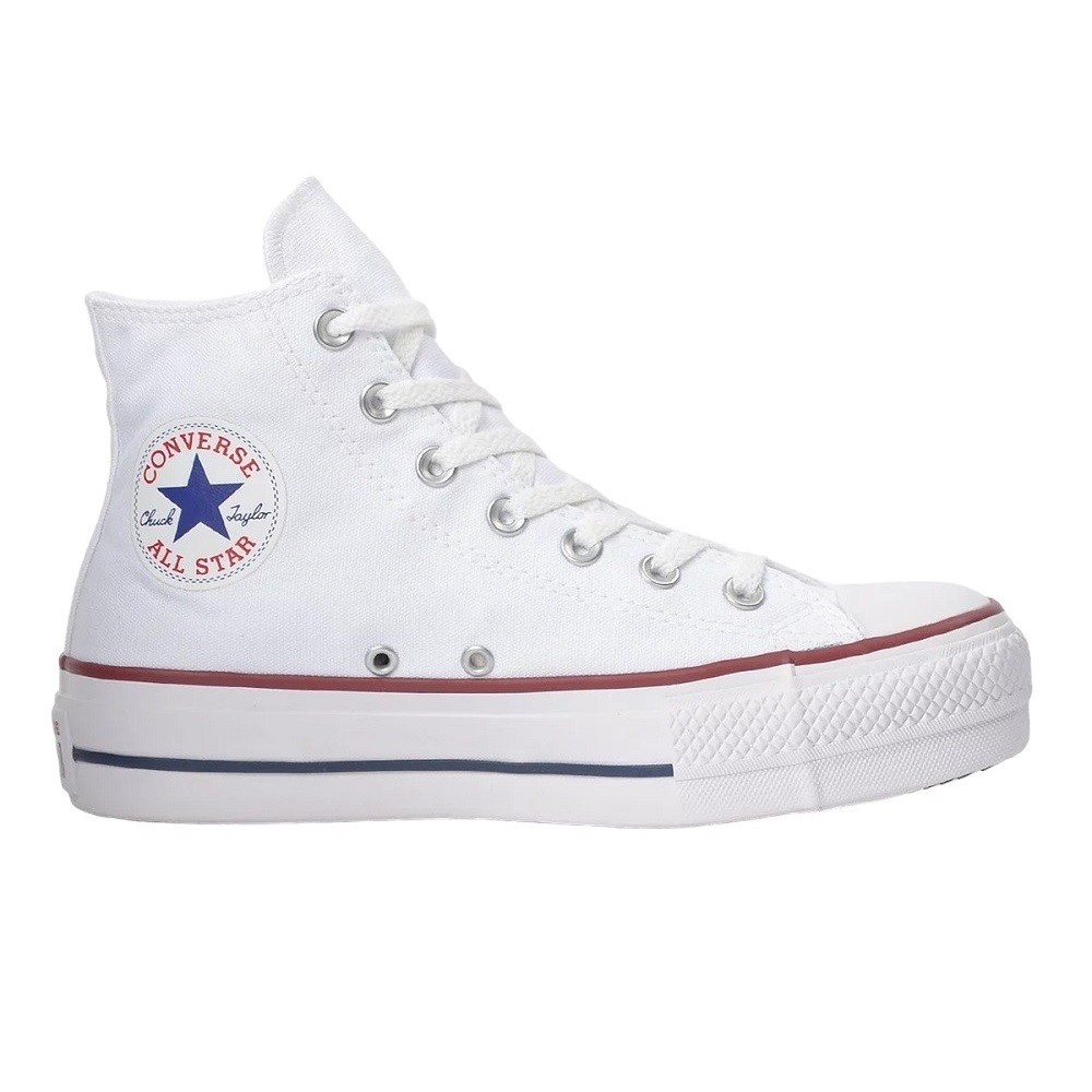 TÊNIS CONVERSE ALL STAR CHUCK TAYLOR PLATFORM HI BRANCO FEMININO