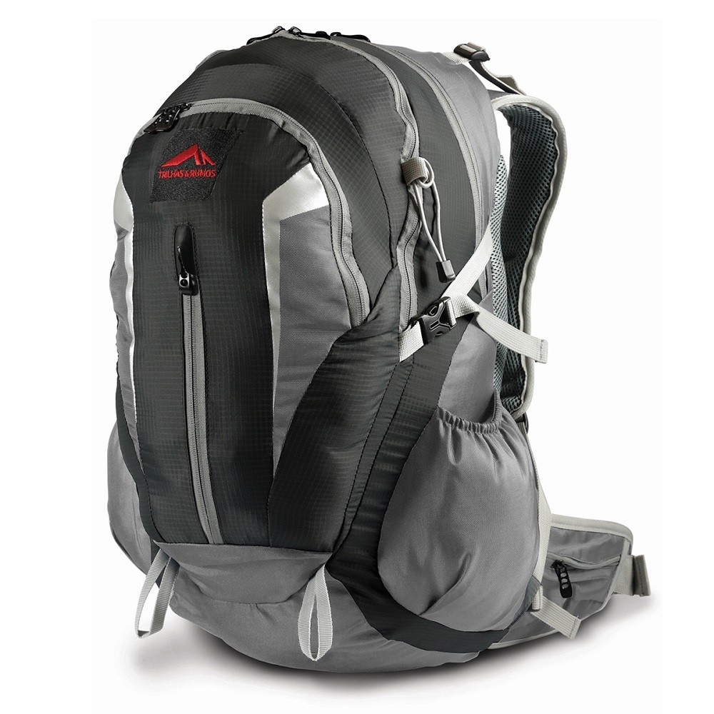 MOCHILA TRILHAS E RUMOS COMMUTER 35 CINZA COM PRETO