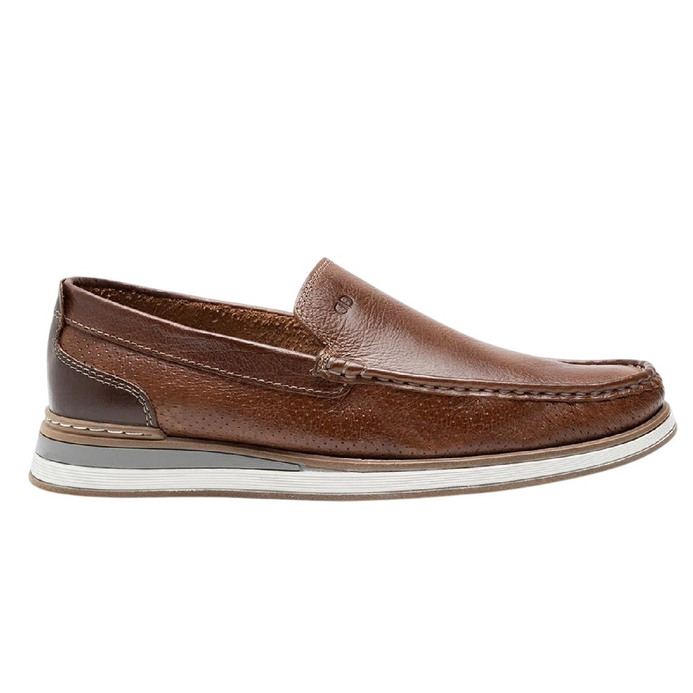 MOCASSIM DEMOCRATA DENIM FLOW CONHAQUE MASCULINO