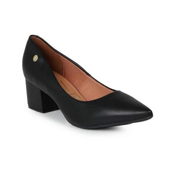 SAPATO SOCIAL VIZZANO BICO FINO PRETO FEMININO