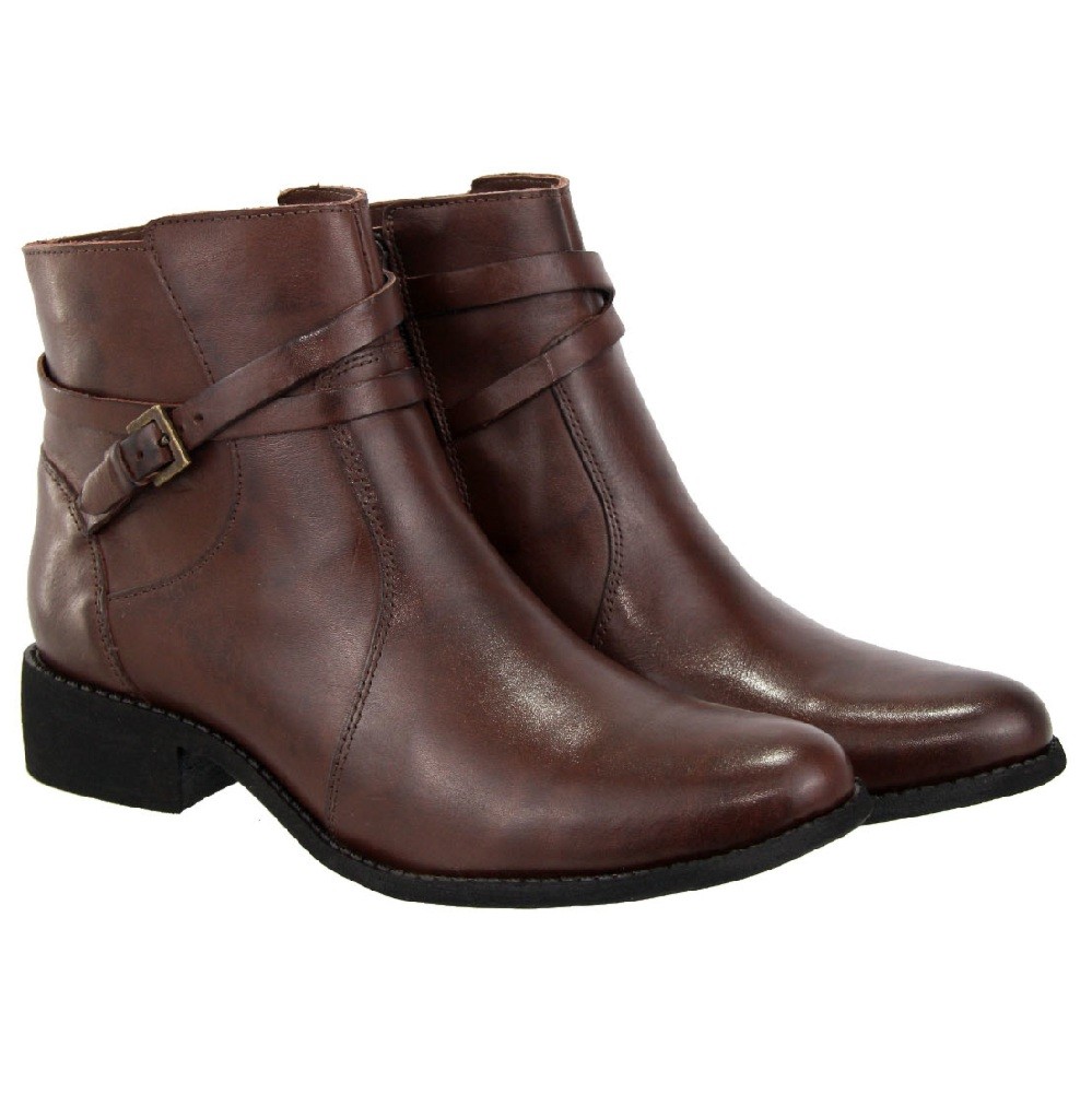 BOTA VIA PAULA FIVELA CASTANHO FEMININA
