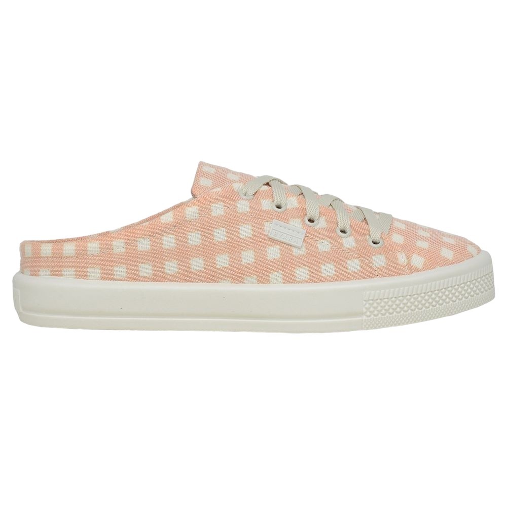Mule byara xadrez laranja feminino