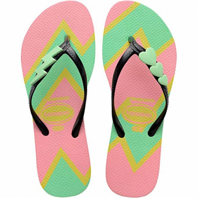 Chinelo havaianas fantasia pop verde feminino