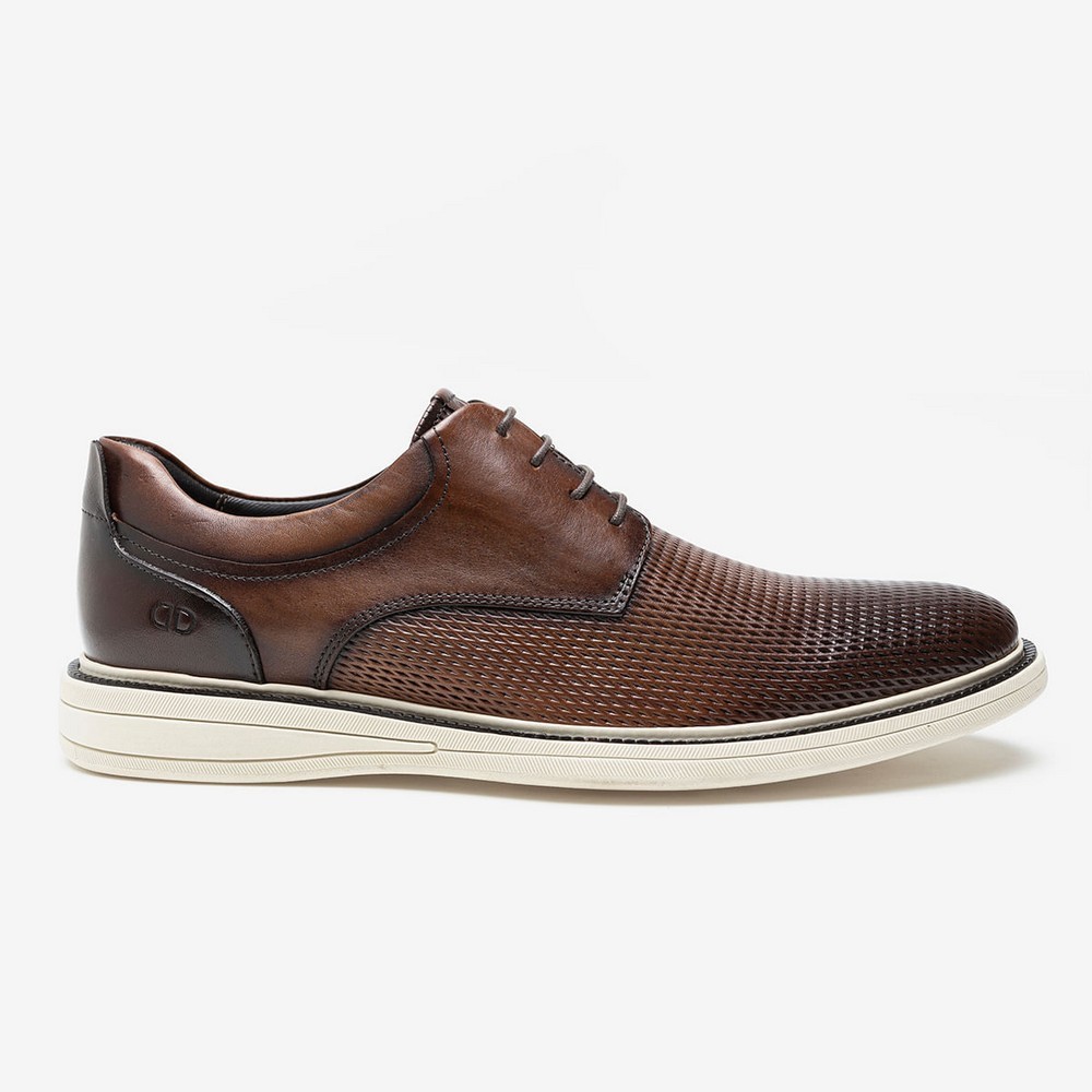 Sapato democrata metropolitan bay caramelo masculino