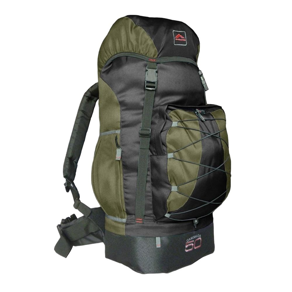 Mochila trilhas e rumos caminhada 50 verde com preto
