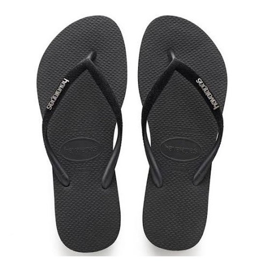 Chinelo havaianas slim velvet preto feminino