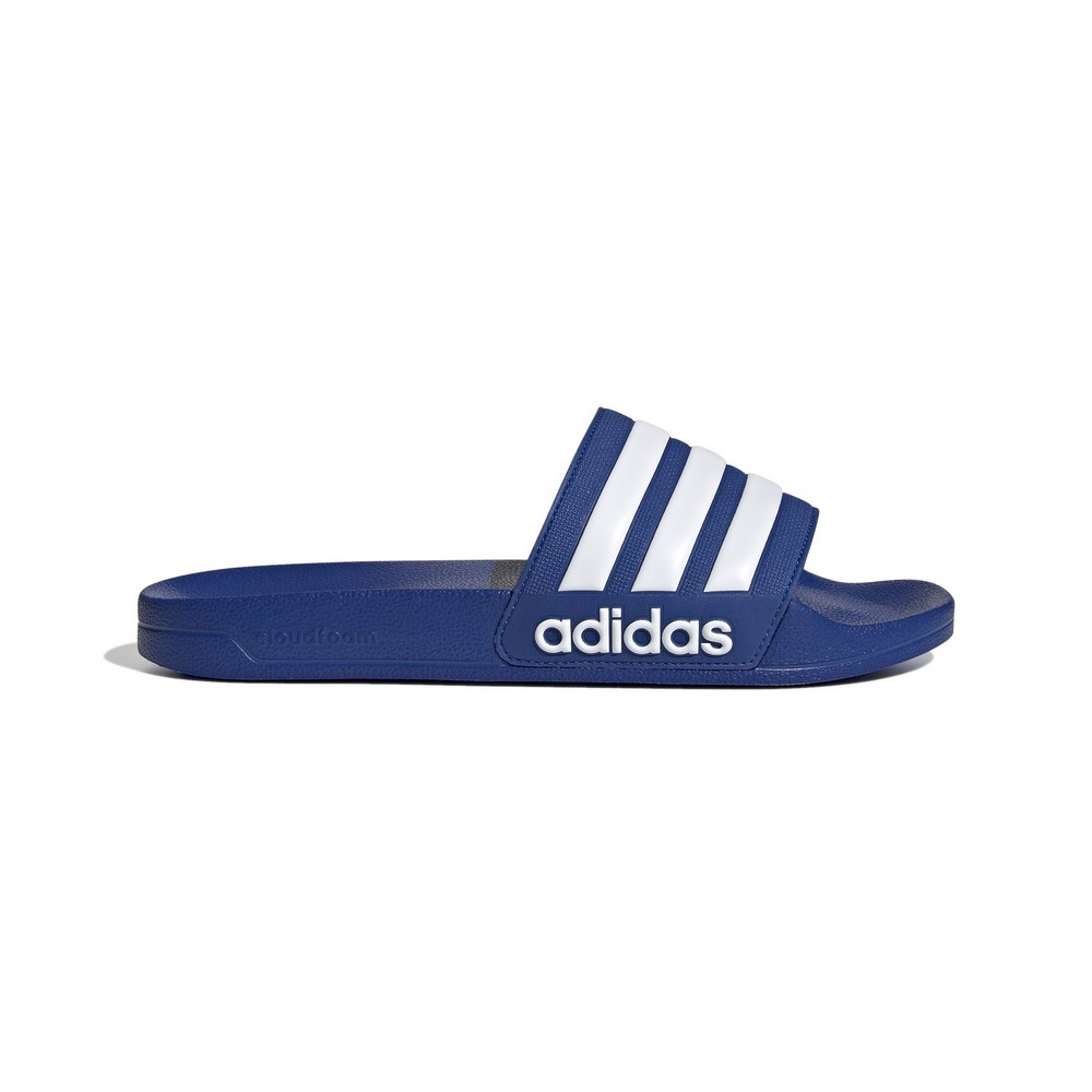 CHINELO ADIDAS ADILETTE SHOWER AZUL COM BRANCO