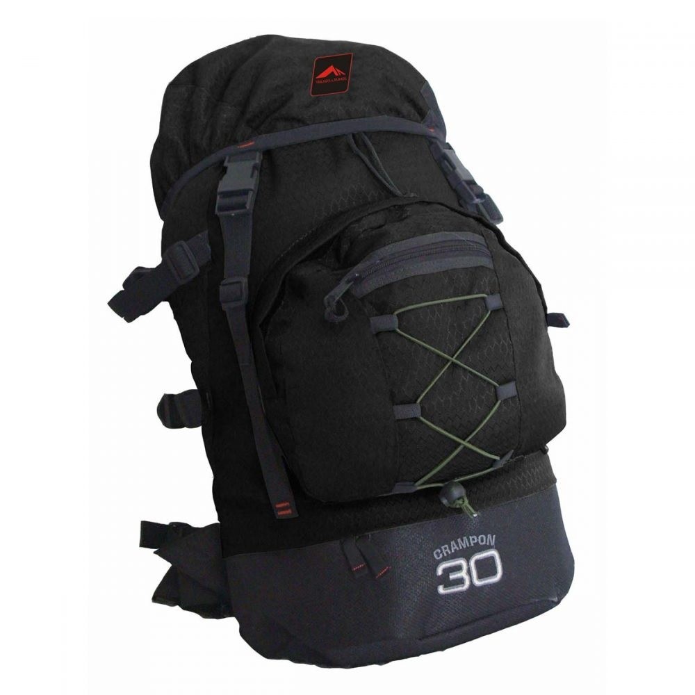 MOCHILA TRILHAS E RUMOS CRAMPON 30 PRETA