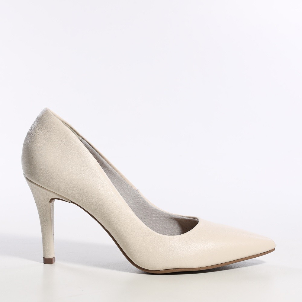 SCARPIN VIA MARTE LISO MARFIM FEMININO