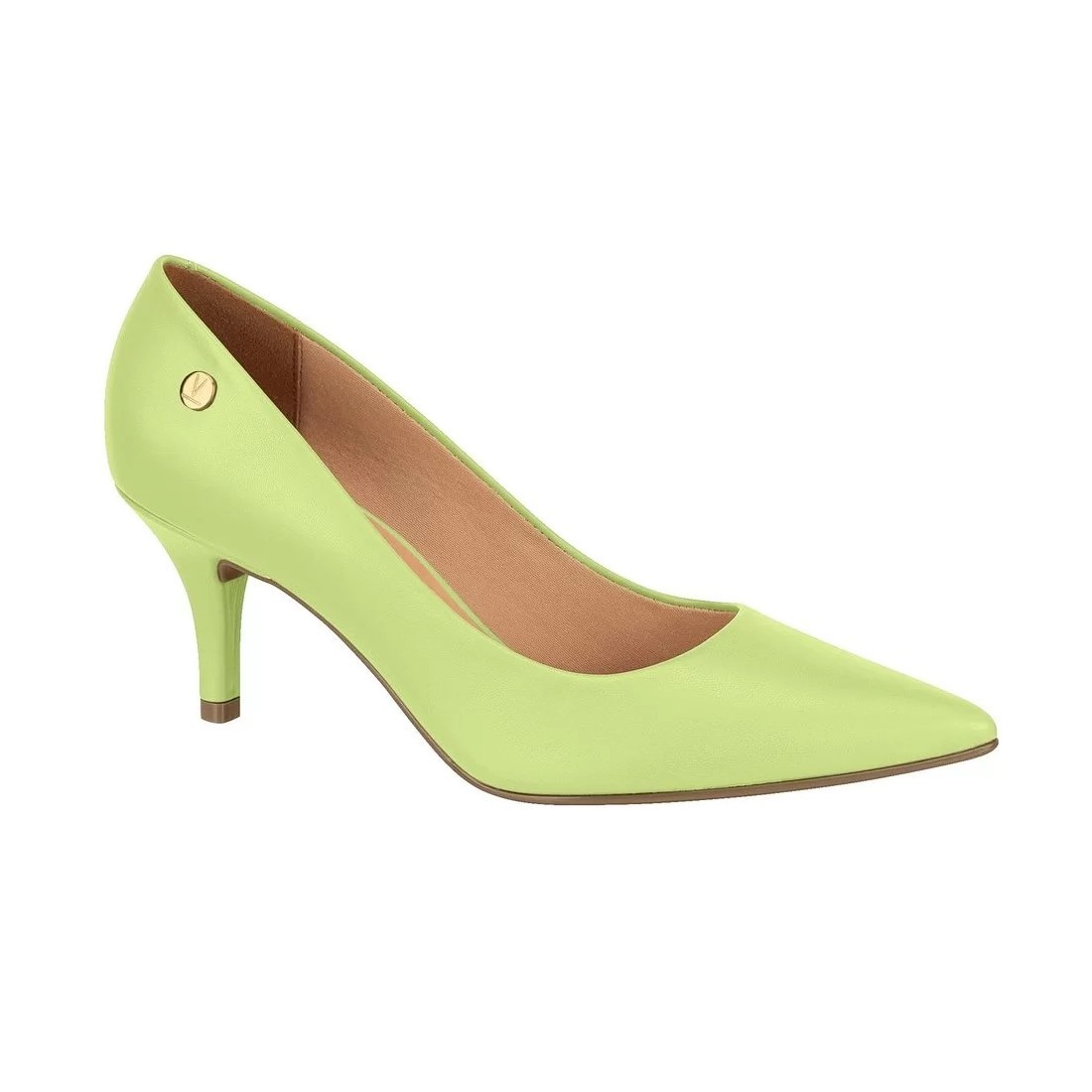 SCARPIN VIZZANO SALTO MÉDIO PELICA VERDE PISTACHE FEMININO