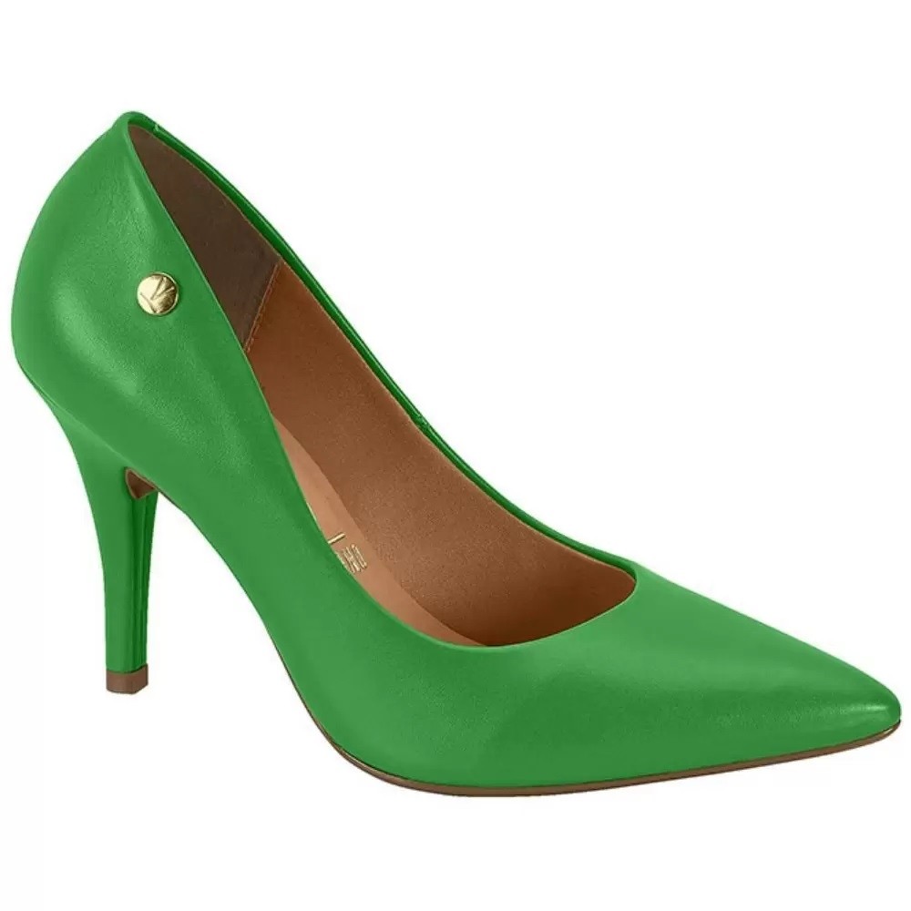 SCARPIN VIZZANO BICO FINO VERDE ESCURO FEMININO