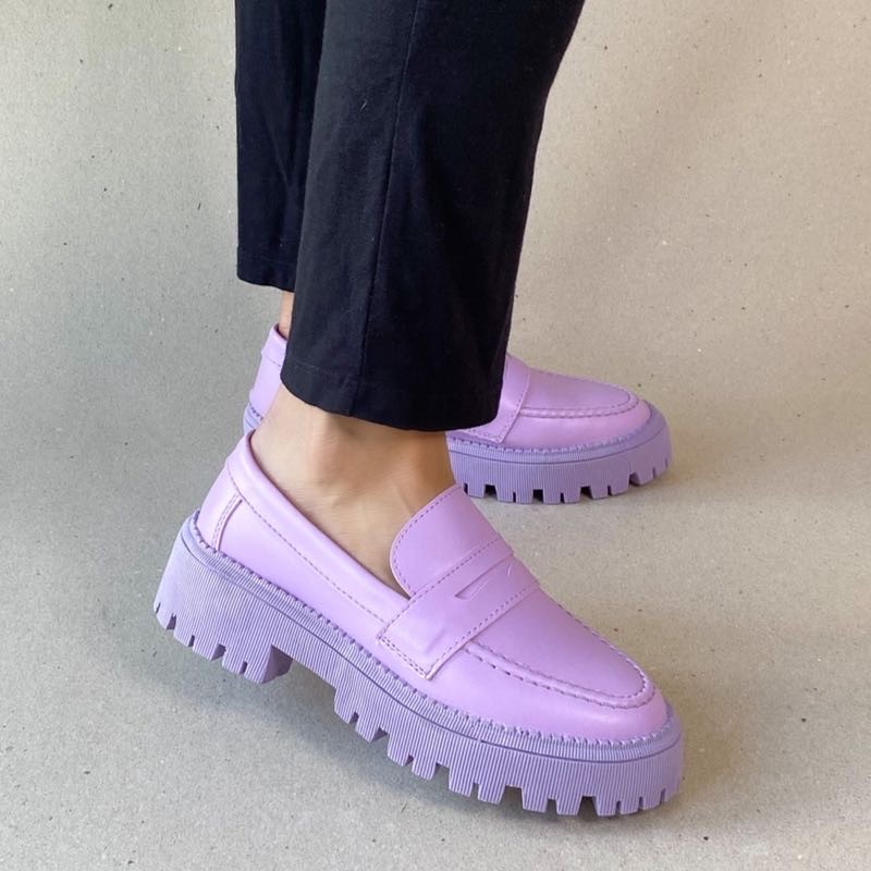 MOCASSIM TODA CONFORT TRATORADO LILÁS FEMININO