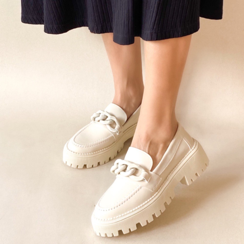 MOCASSIM TODA CONFORT TRATORADO CORRENTE MARFIM FEMININO