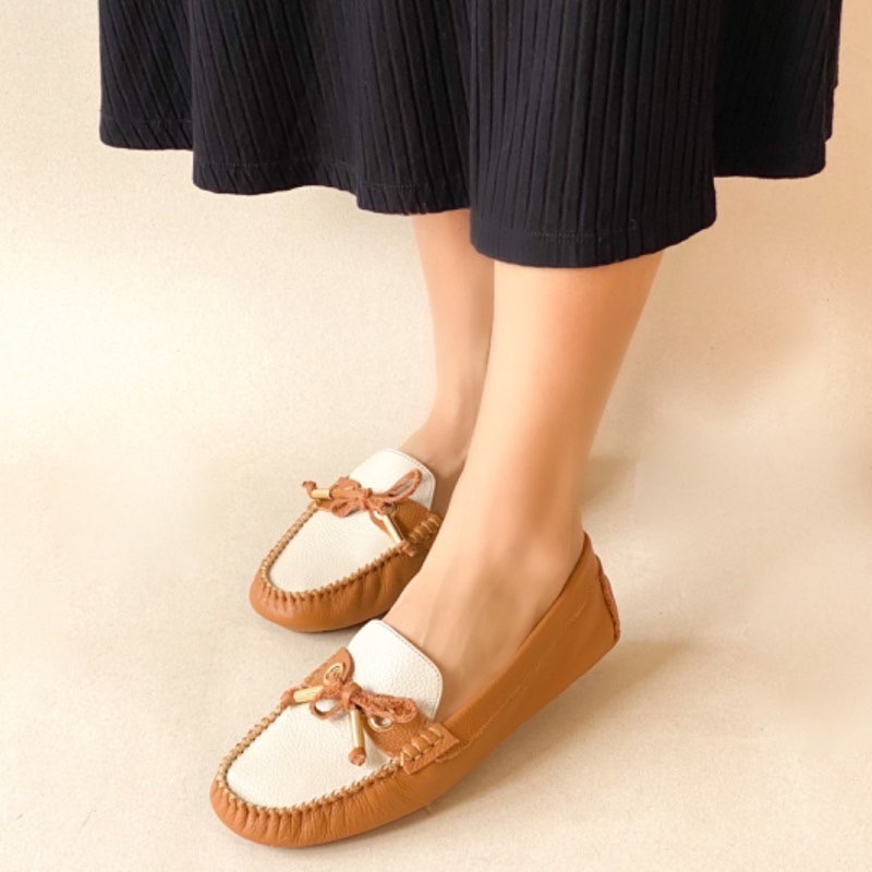 MOCASSIM PEACE LAÇO CARAMELO FEMININO