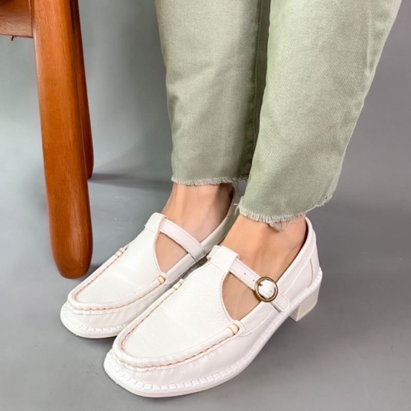 MOCASSIM PEACE SALOMÉ MARFIM FEMININO