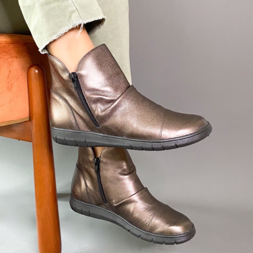 BOTA BALATORE COMFORT/ZÍPER GRAFITE FEMININA