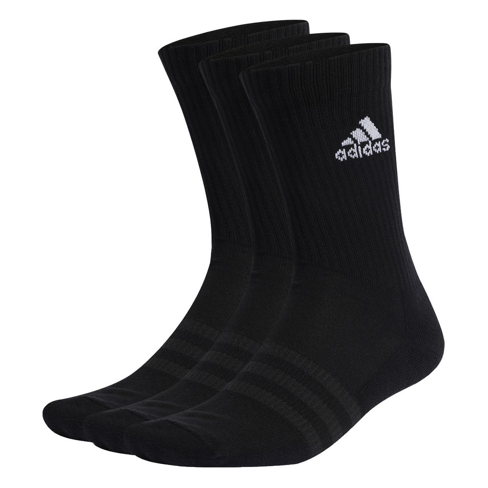 MEIA ADIDAS CANO ALTO 3 PARES PRETA