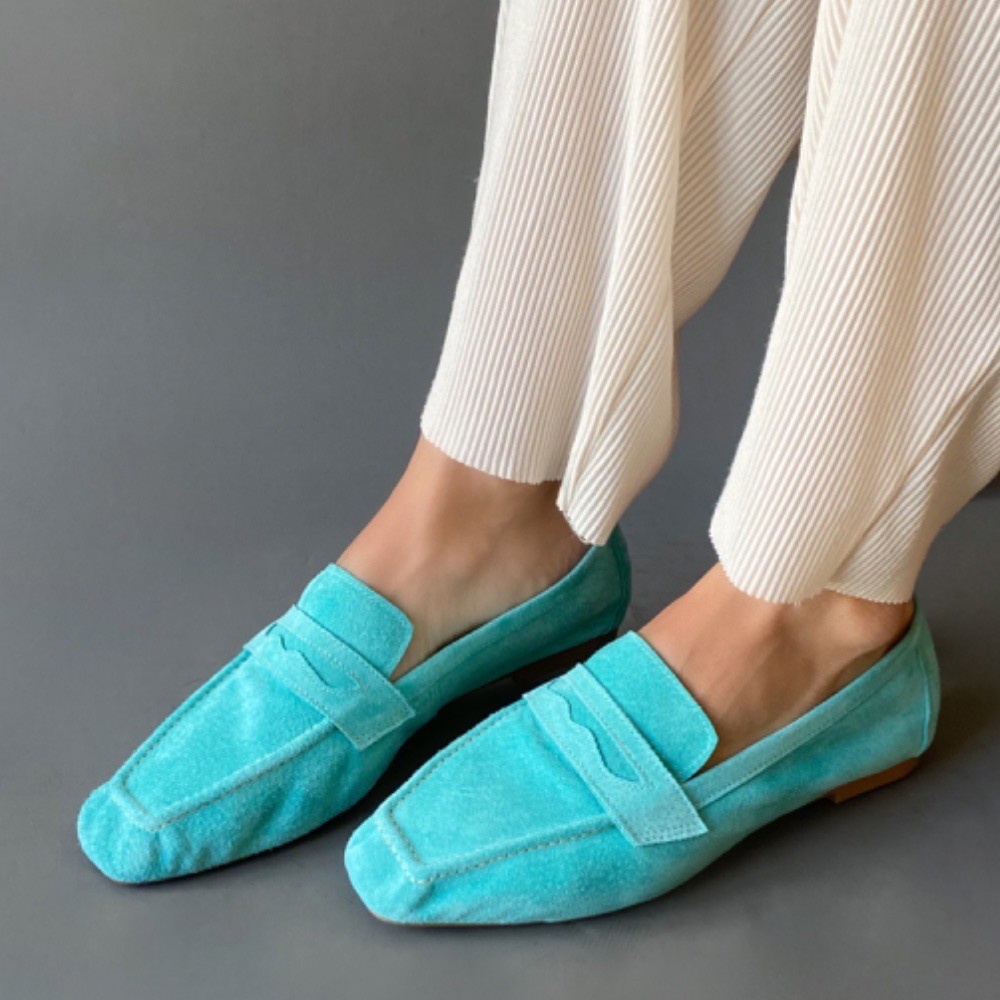 MOCASSIM SALTO DE OURO LOAFER VERDE FEMININO