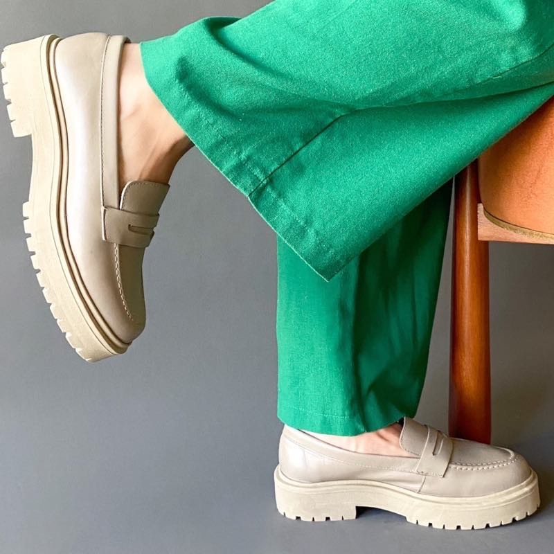 MOCASSIM VIA PAULA CARA DE GATO CINZA FEMININO