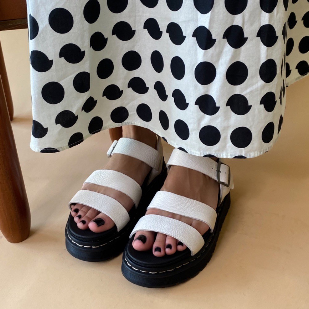 SANDÁLIA FLATFORM CRAVO E CANELA 3 TIRAS MARFIM FEMININA