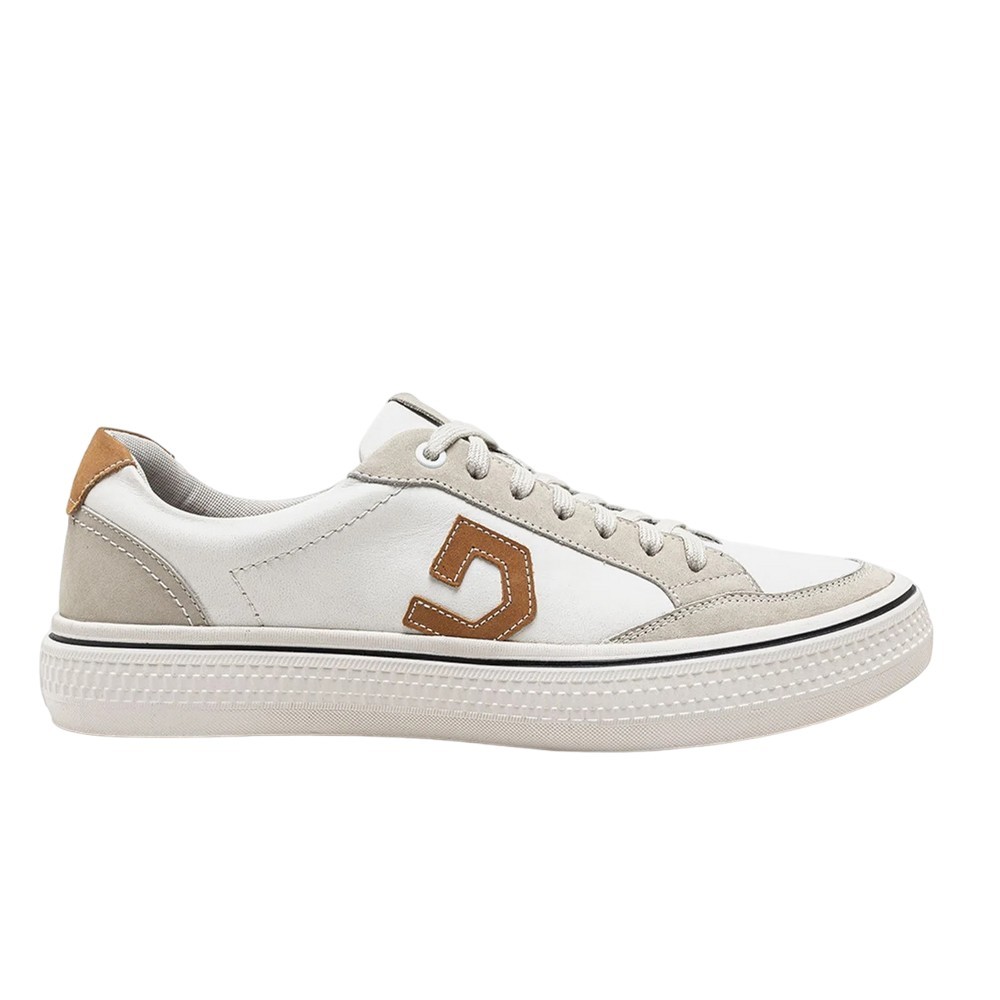 SAPATÊNIS DEMOCRATA FENDER CREME MASCULINO