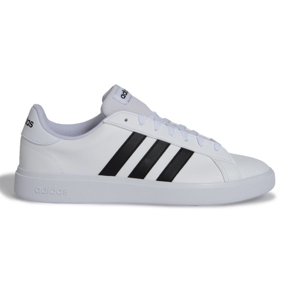TÊNIS ADIDAS GRAND COURT BASE 2.0 BRANCO COM PRETO MASCULINO