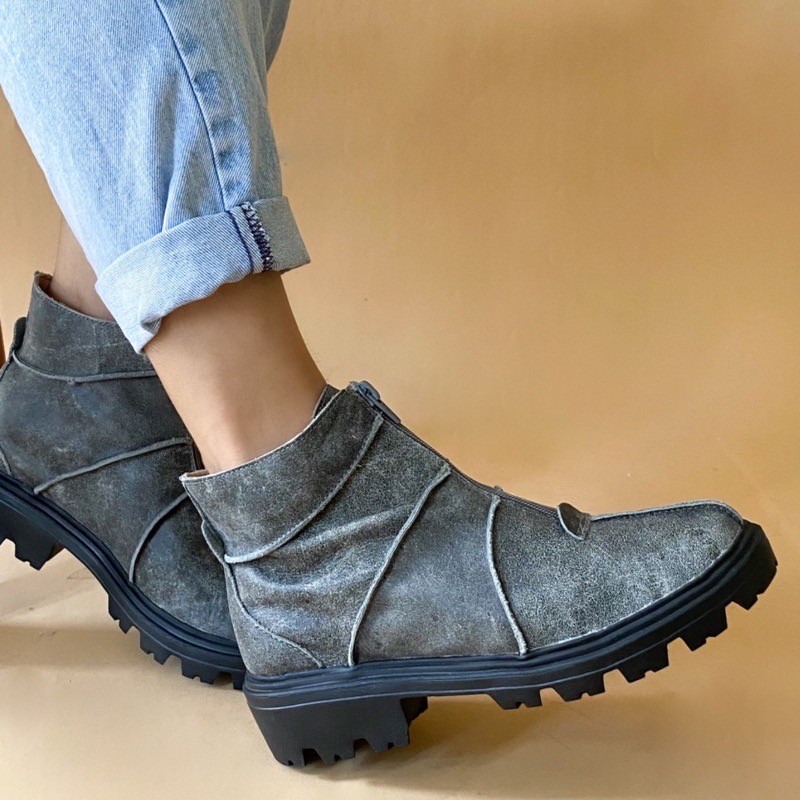 BOOT RIO DE LUZ ZIPER PRETA FEMININA