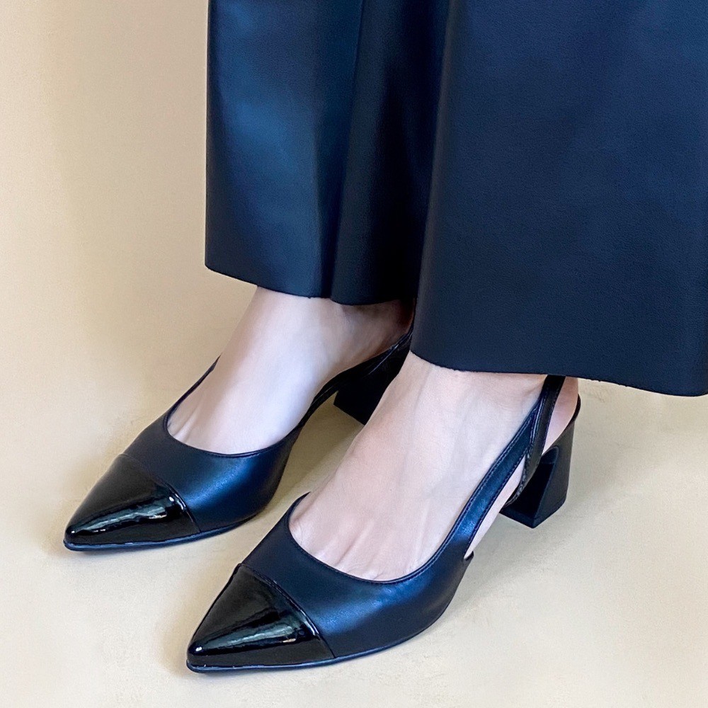 SCARPIN VIA SCARPA CHANEL PRETO FEMININO