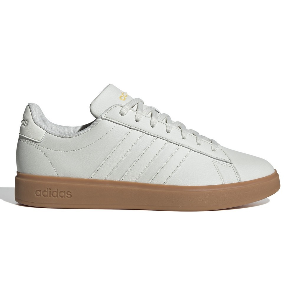 TÊNIS ADIDAS GRAND COURT 2.0 BRANCO COM BEGE MASCULINO