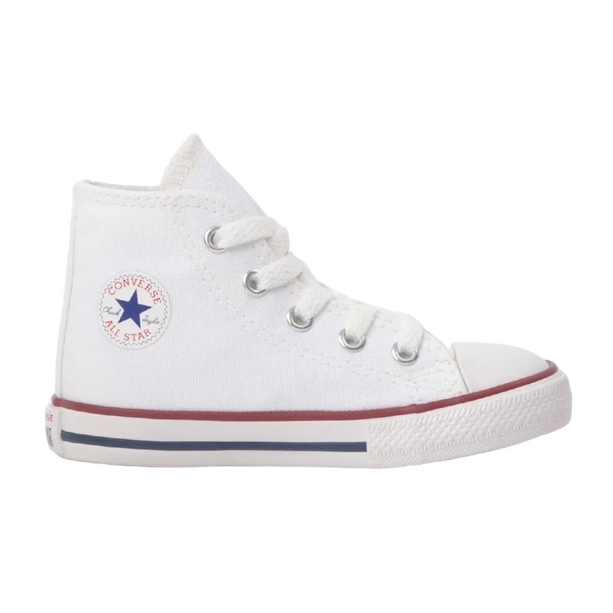 TÊNIS CONVERSE ALL STAR CHUCK TAYLOR HI BRANCO INFANTIL