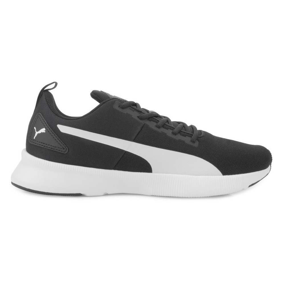 TÊNIS PUMA FLYER RUNNER MESH PRETO COM BRANCO MASCULINO