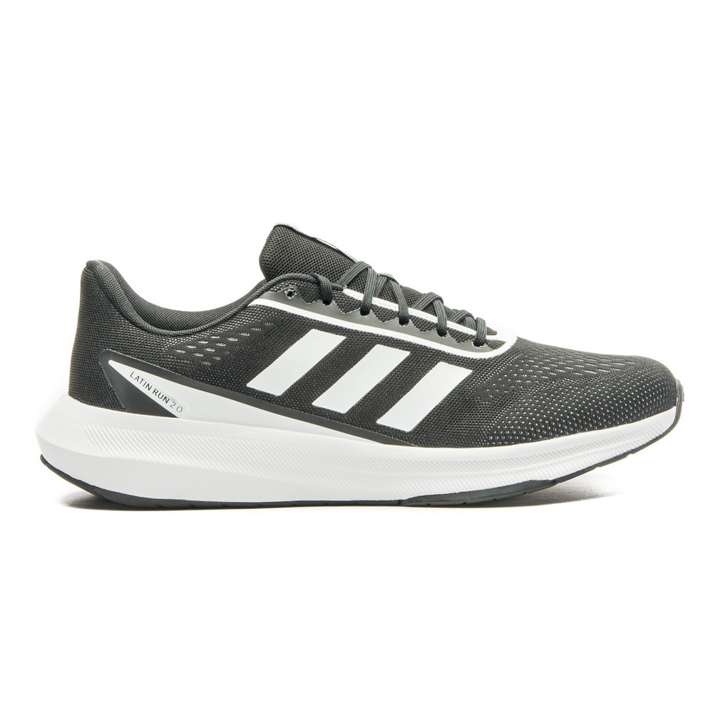 TÊNIS ADIDAS LATIN RUN 2 PRETO COM BRANCO MASCULINO
