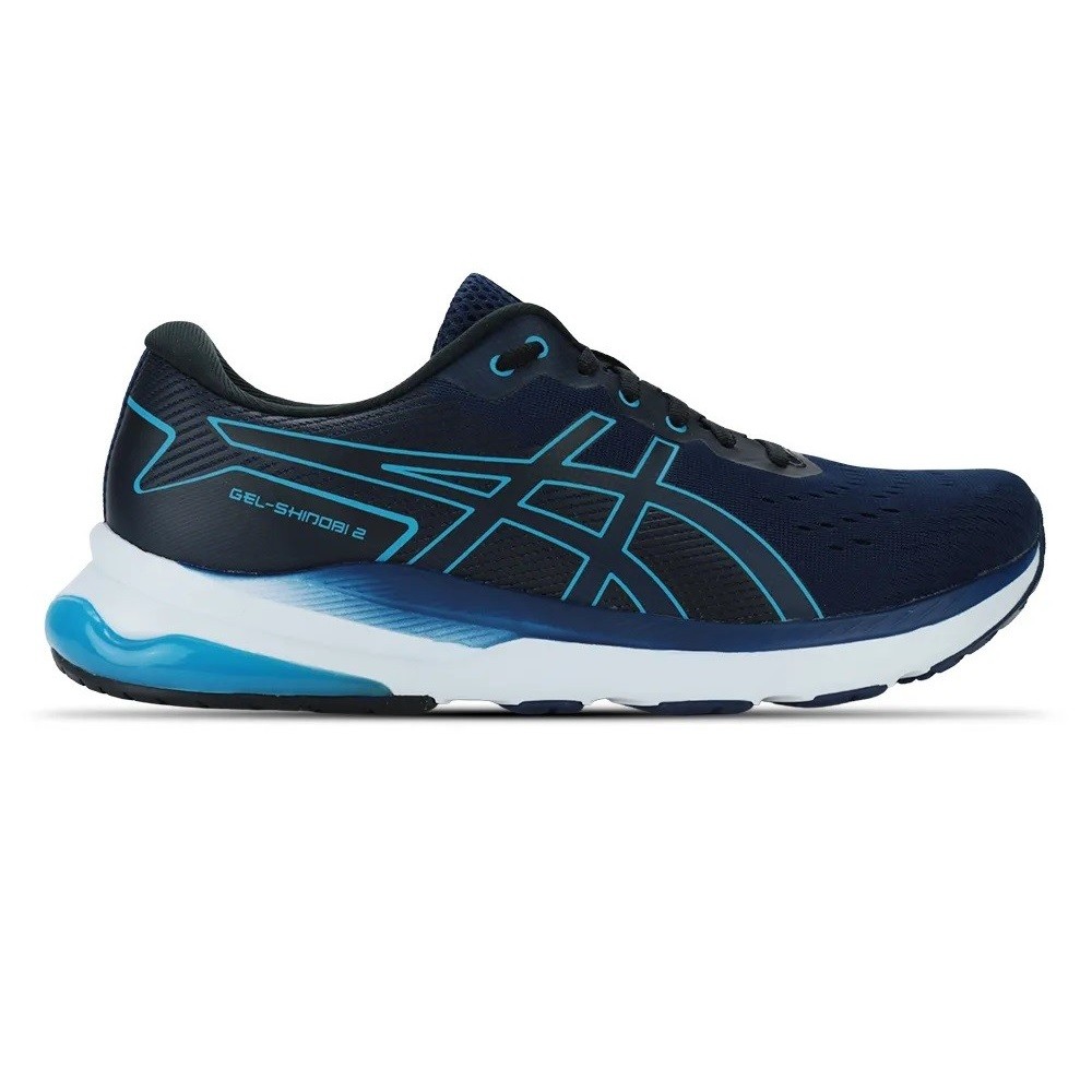Tênis asics gel-shinobi azul marinho masculino :: Amil Calçados