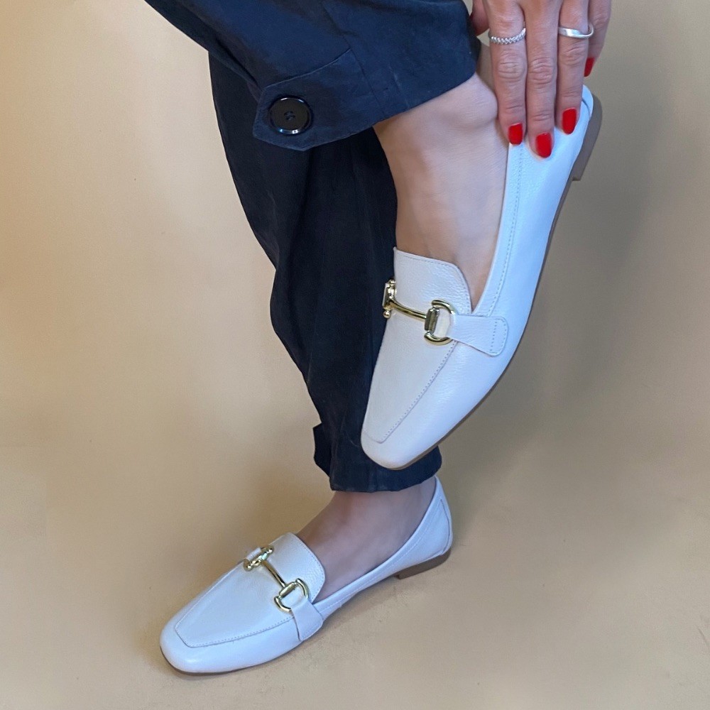 MOCASSIM SANTA FLOR LOAFER FIVELA GELO FEMININA