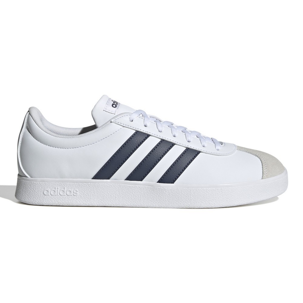 TÊNIS ADIDAS VL COURT BASE BRANCO COM AZUL MARINHO