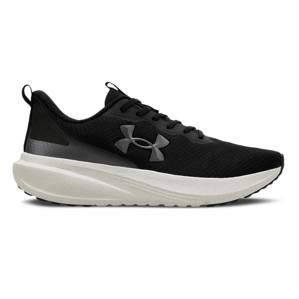 TÊNIS UNDER ARMOUR CHARGED GREAT PRETO COM BRANCO