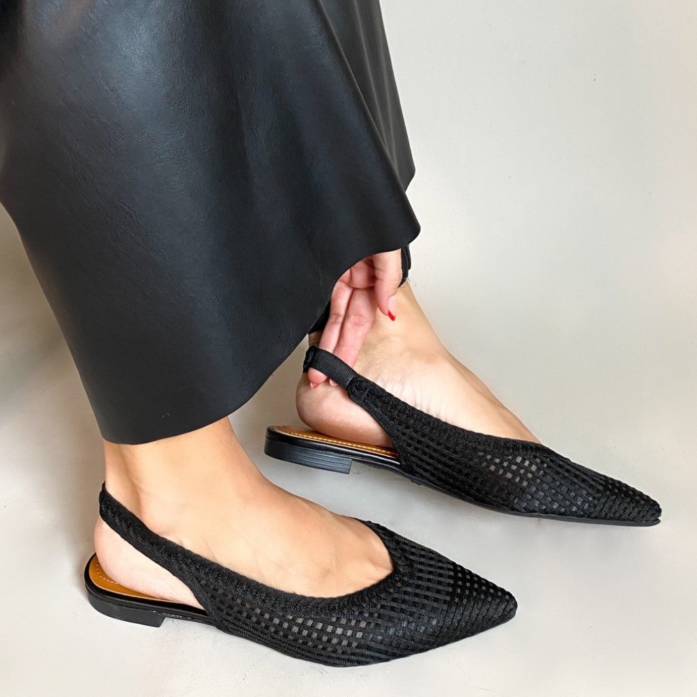 Sapatilha Feminina Sapatilha Chanel Preta Sapato Feminino Chanel