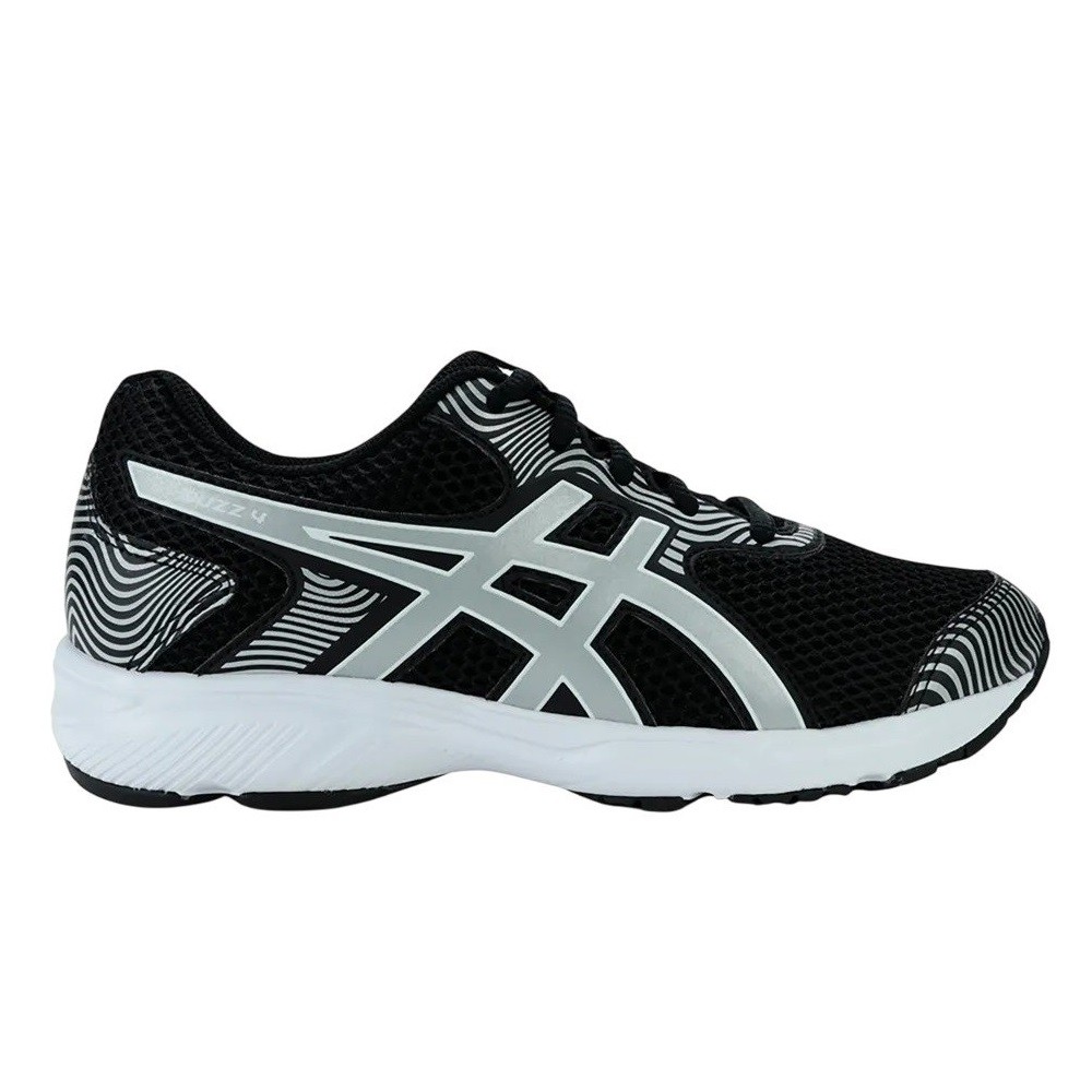 TÊNIS ASICS BUZZ 4 PRETO COM BRANCO JUVENIL