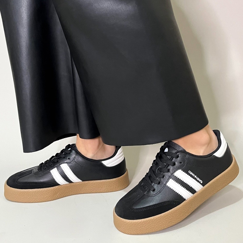 TÊNIS CRAVO E CANELA THAIS PRETO FEMININO