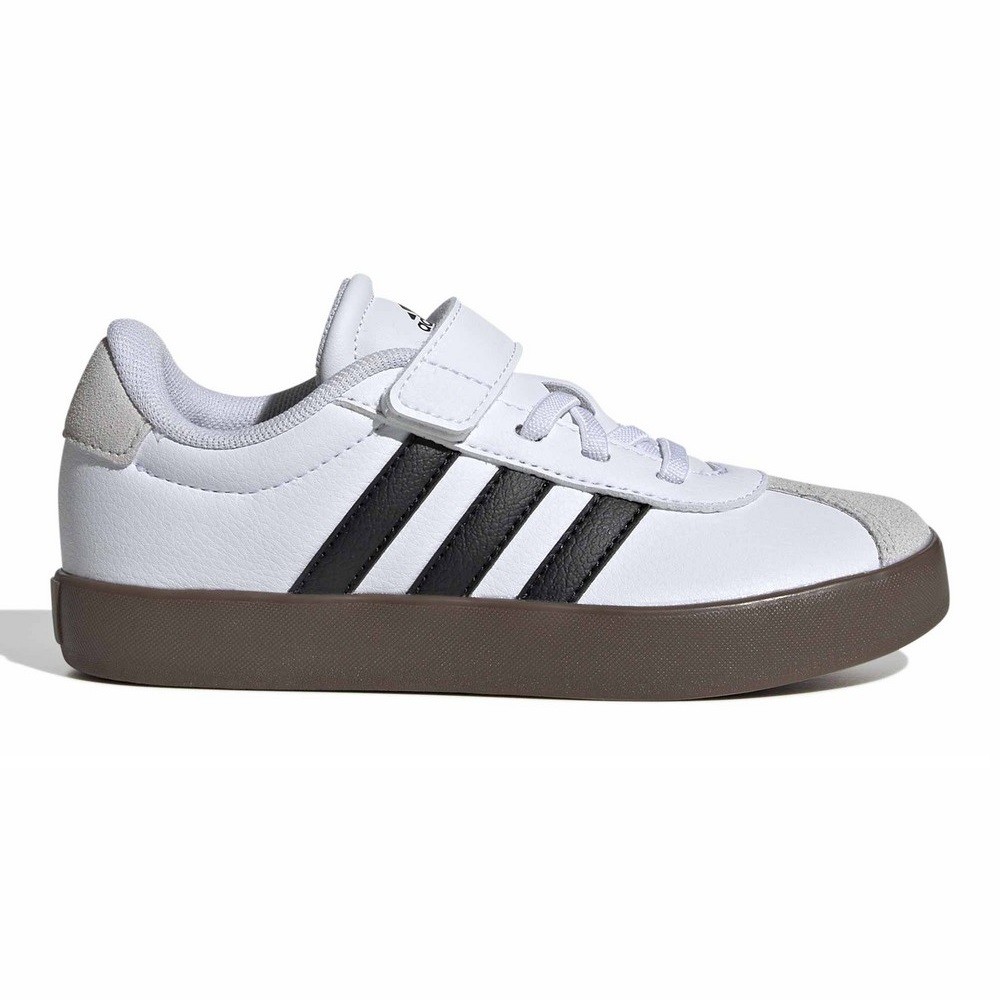 TÊNIS ADIDAS VL COURT KIDS BRANCO COM PRETO INFANTIL