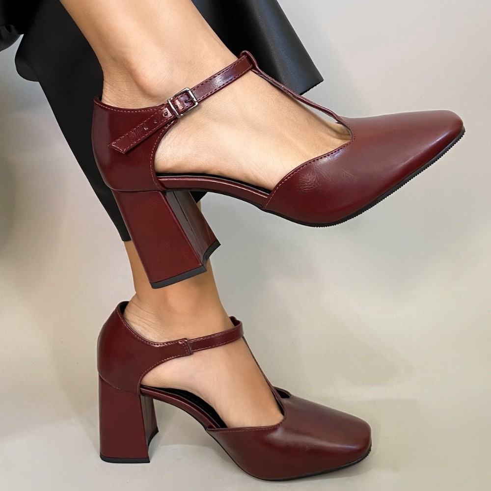 SAPATO OFFLINE MARY JANE VINHO FEMININO
