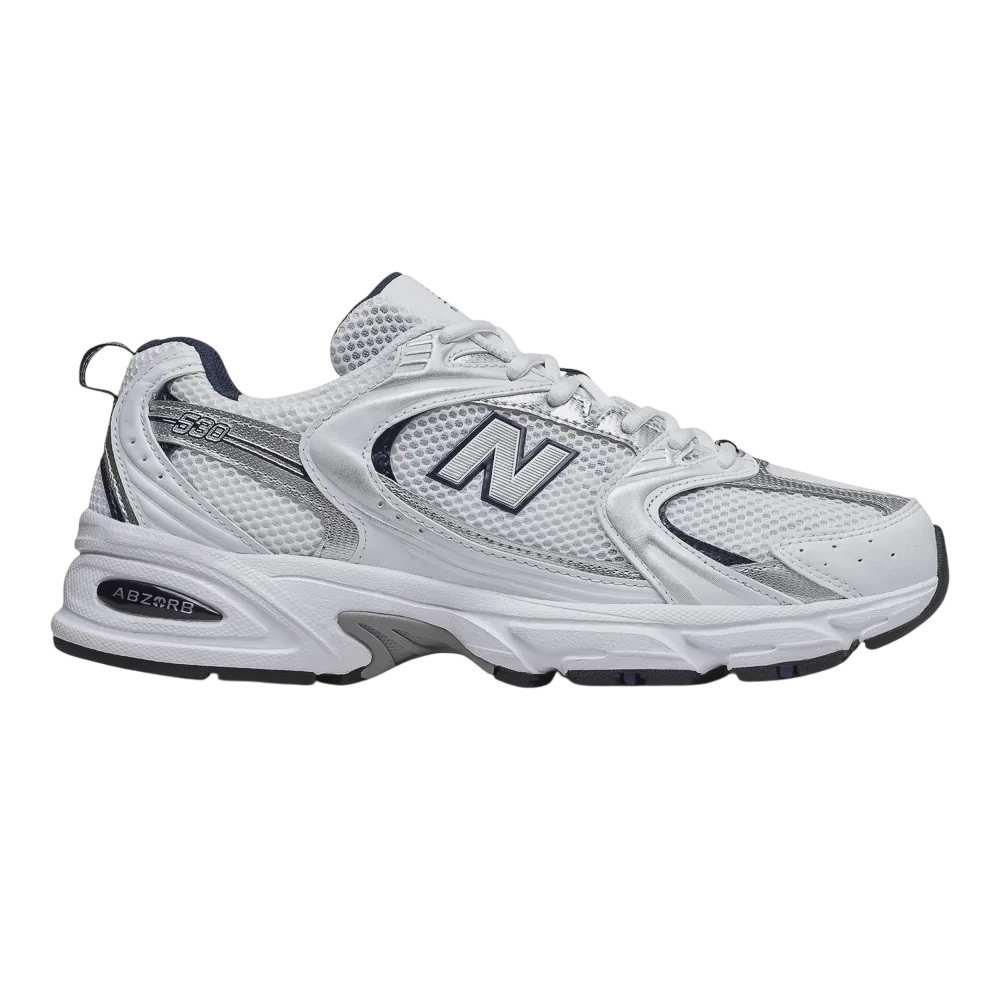 TÊNIS NEW BALANCE 530 BRANCO COM PRATA
