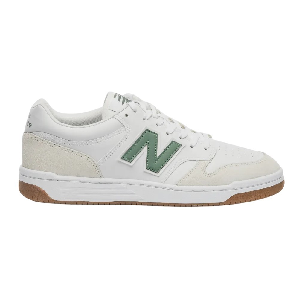 TÊNIS NEW BALANCE 480 LOW BRANCO COM VERDE