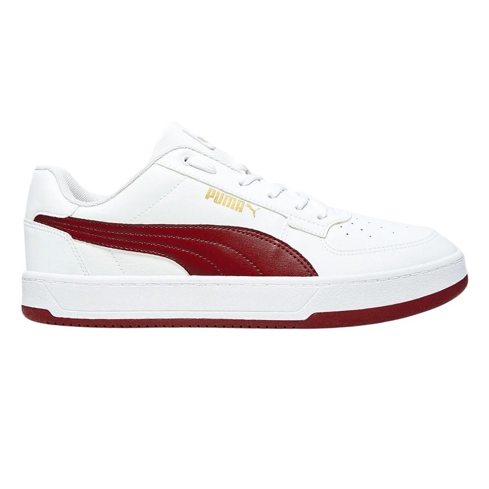 TÊNIS PUMA CAVEN 2.0 BRANCO COM VINHO MASCULINO