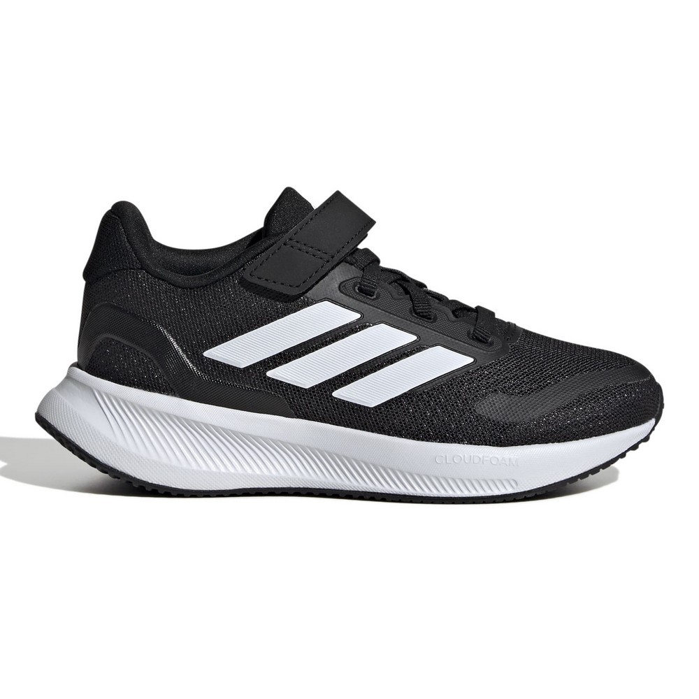 Adidas Cloudfoam Tenis Adidas Preto E Branco Elastico Ténis Adidas