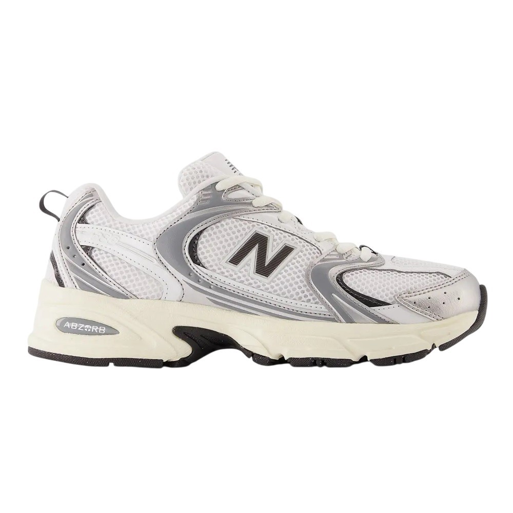 TÊNIS NEW BALANCE 530 BRANCO COM PRATA