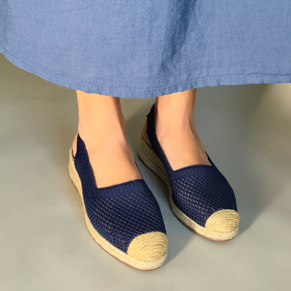 ALPARGATAS VALENTINA KNITT AZUL MARINHO FEMININA