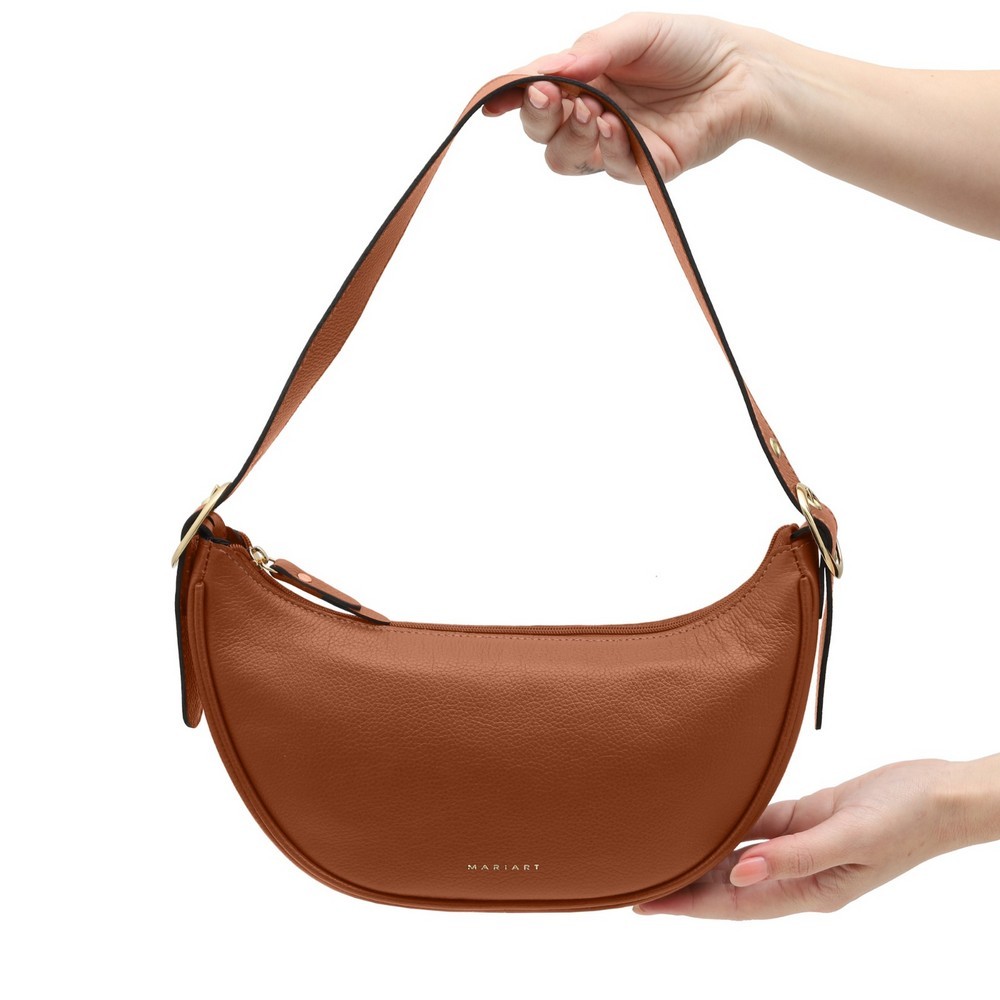 BOLSA MARIART MEIA LUA CARAMELO