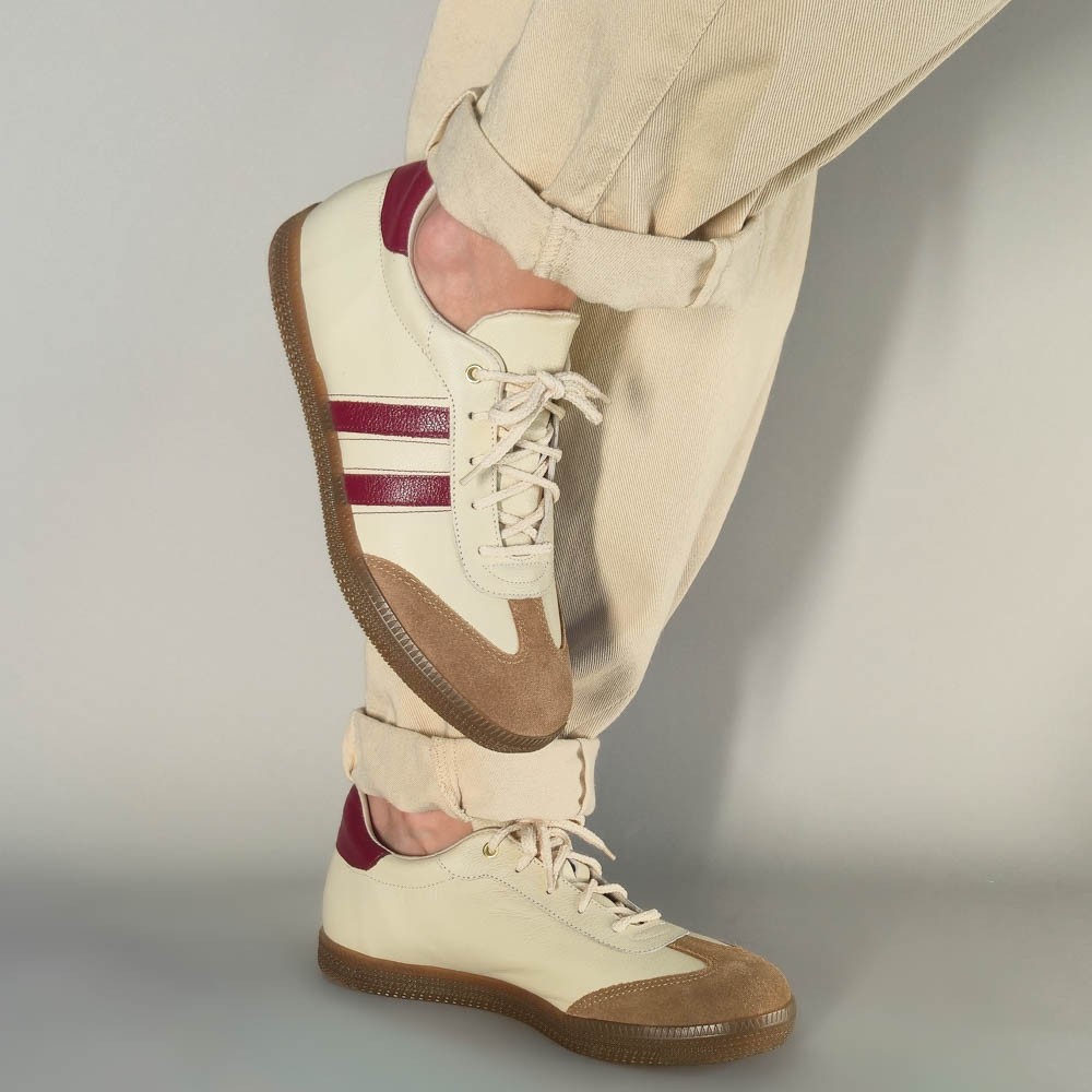 TÊNIS ITALEONI COURO CAMURÇA OFF WHITE FEMININO